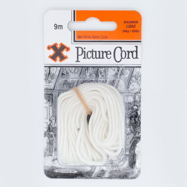 Picture Hanging Cord - SHAW X WHITE NYLON 9M 30KG/65LBS FS12878